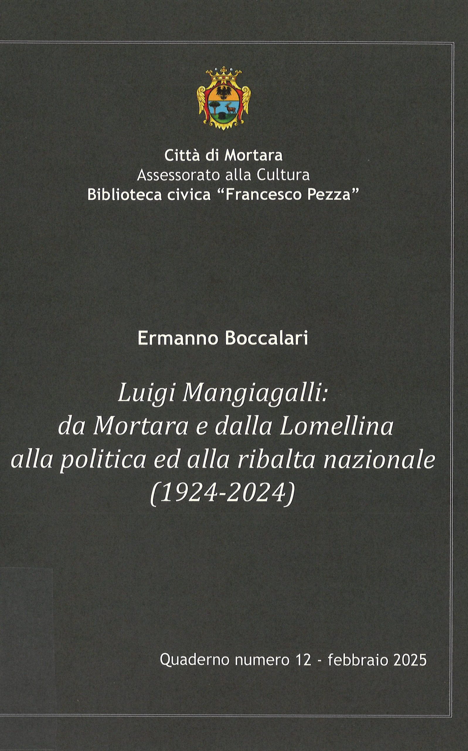 Quaderno n. 12 della Biblioteca civica “F. Pezza”, febbraio 2025