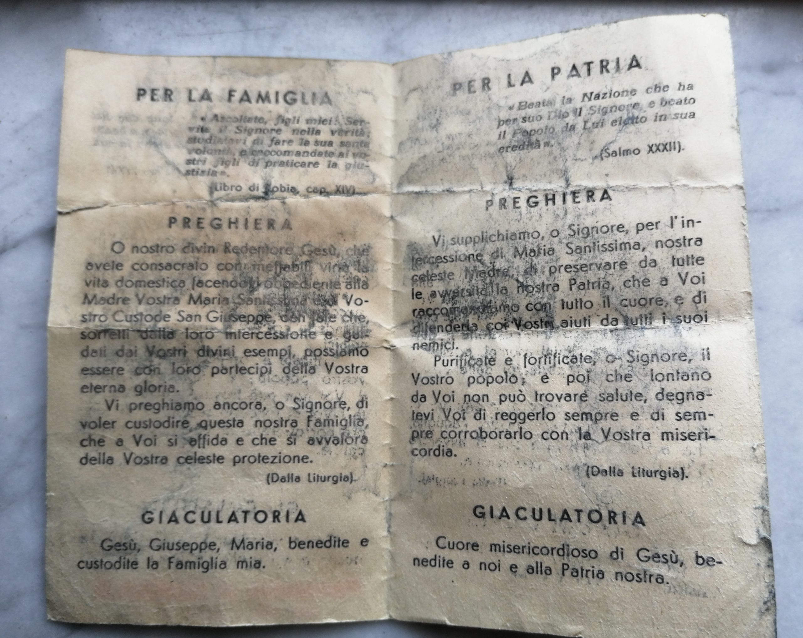 Ricordo S. Pasqua 1936